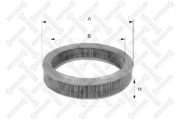 71-00208-SX_фильтр воздушный!\ Audi 80/100 1.3-2.0 <95, VW Golf/Passat 1.3-1.9 81>