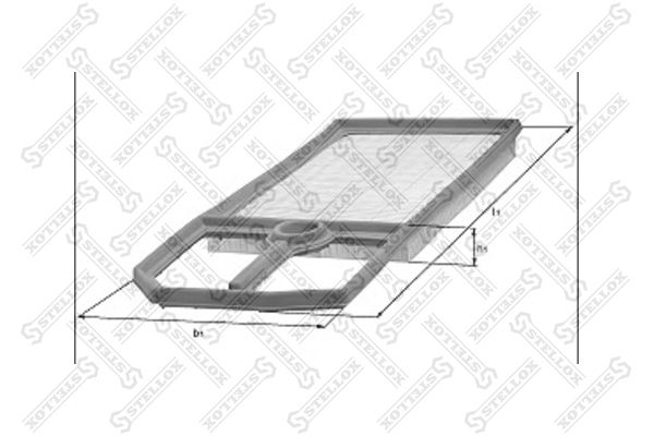 71-01619-SX_фильтр воздушный!\ Peugeot 407 1.8i/2.0i/2.2i,Citroen C5 II 1.8i/2.0i 16V 04>