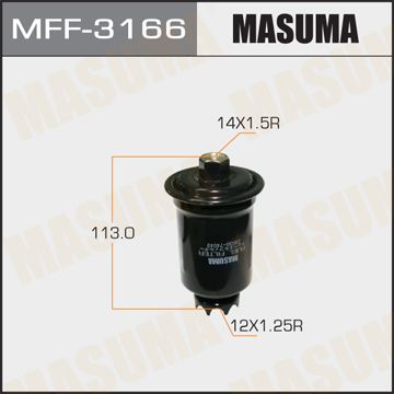 MFF-3166_фильтр топливный!\ Mitsubishi Galant 2.0 84-92, Kia Clarus 1.8i/2.0i 16V 96>