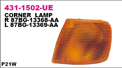 431-1502R_указатель поворота правый! желтый\ Ford Sierra 87-90