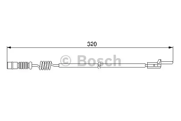 1 987 474 964_=QBWS0210=22402F [1635401417] !датчик износа колодок зад.\ MB W163 2.3-4.3 98-05 L=239