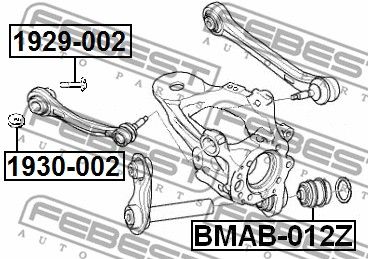 Болт с эксцентриком BMW X5 E70 2006-2013 FEBEST 1929-002