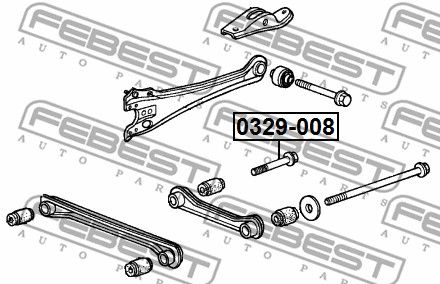 Болт с эксцентриком FEBEST 0329-008