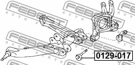 Болт с эксцентриком Toyota Celica Zzt23 1999.08-2005.07 FEBEST 0129-017