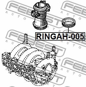 Кольцо уплотнительное впускного коллектора RENAULT CLIO II 1998-2005 FEBEST RINGAH-005