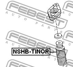 Пыльник заднего амортизатора NISSAN Primera P12 FEBEST NSHB-TINOR