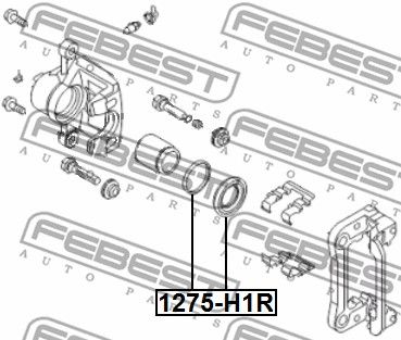 Ремкомплект заднего тормозного суппорта HYUNDAI H-1/Grand Starex 07-> FEBEST 1275-H1R