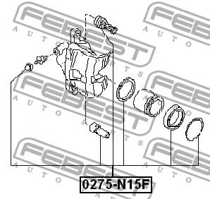 Ремкомплект суппорта тормозного FEBEST 0275-N15F