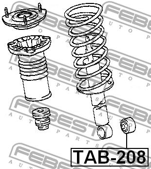 Сайлентблок переднего амортизатора LEXUS IS200/300 GXE10,JCE10 1999.01-2005.07 FEBEST TAB-208