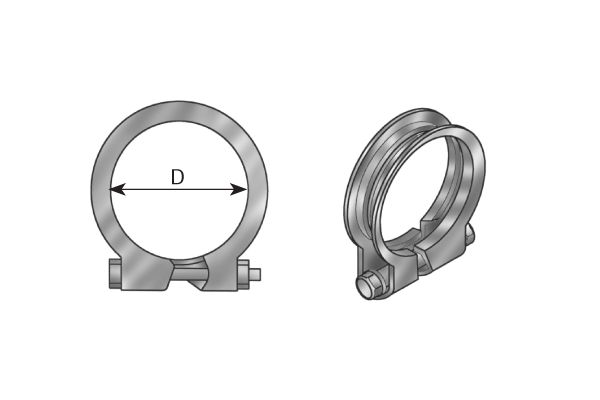 DIN99064_хомут трубы глушителя !E-line (упрощ. версия) d=61-64mm \MB