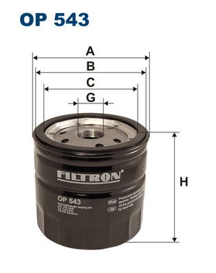 Фильтр масляный FILTRON OP543