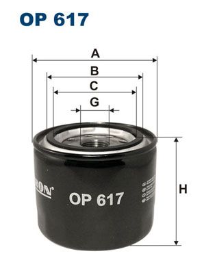 Фильтр масляный FILTRON OP617