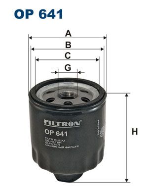 Фильтр масляный FILTRON OP641