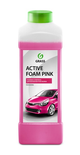 Автошампунь Active Foam Pink для бесконтактной мойки розовая пена 1л GRASS 113120