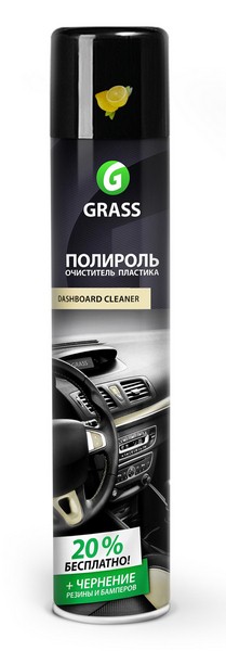 Полироль пластика Dashboard Clener лимон 750 мл GRASS 1201071