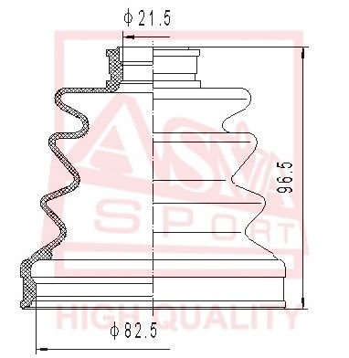 Пыльник ШРУС MAZDA PROTEGE(90-94) ASVA ASBT-84